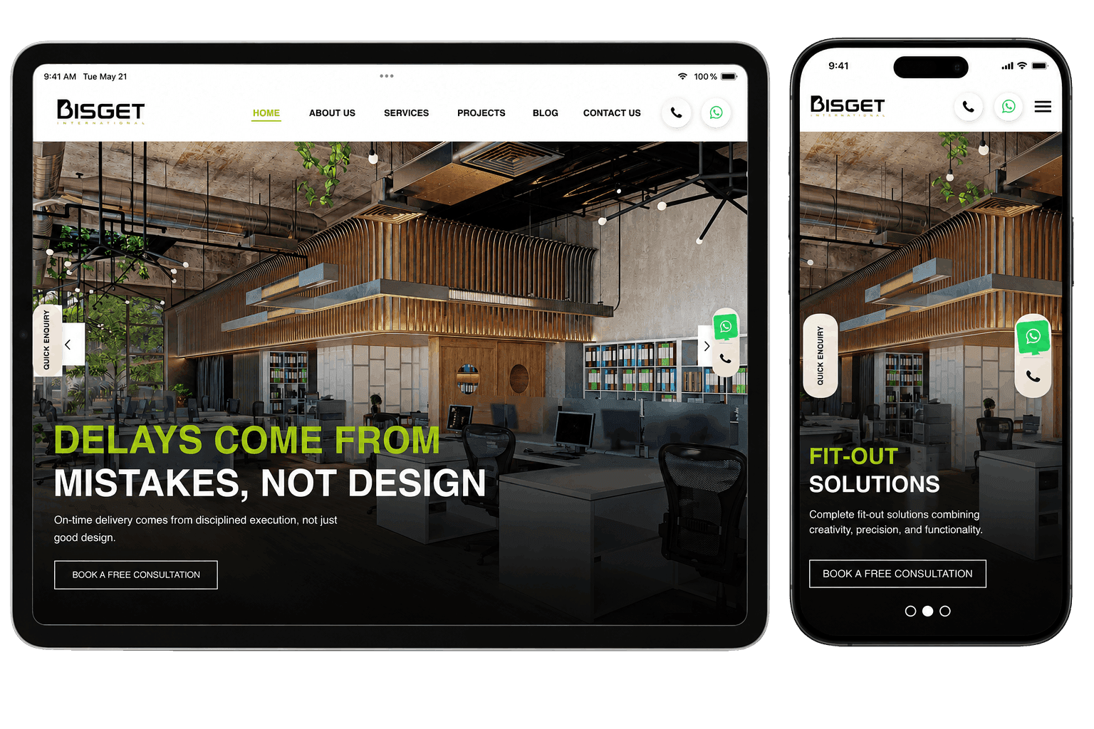 Bisget Portfolio Interface Design