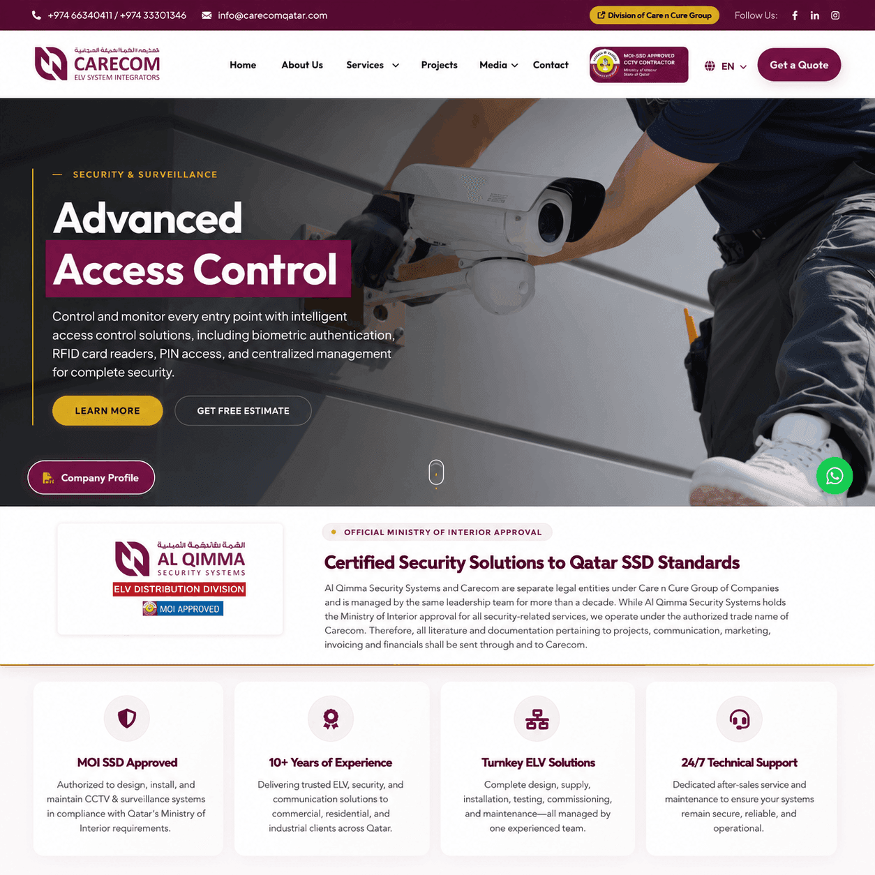 Carecom Qatar SEO Campaign