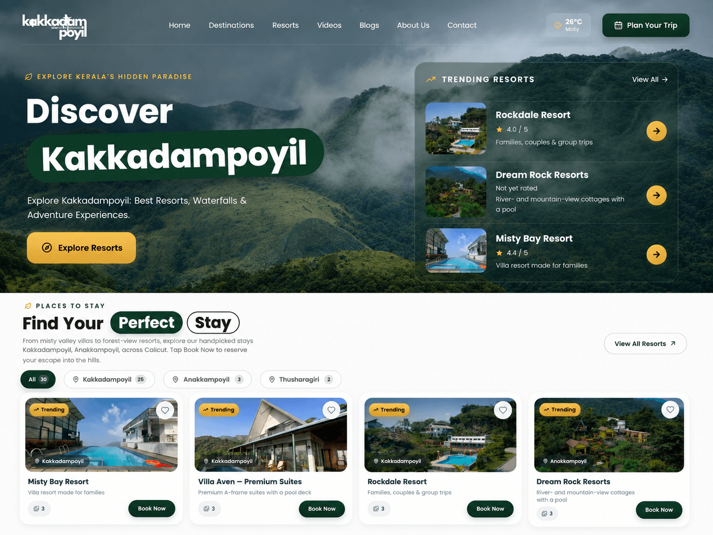 Kakkadampoyil Web Interface