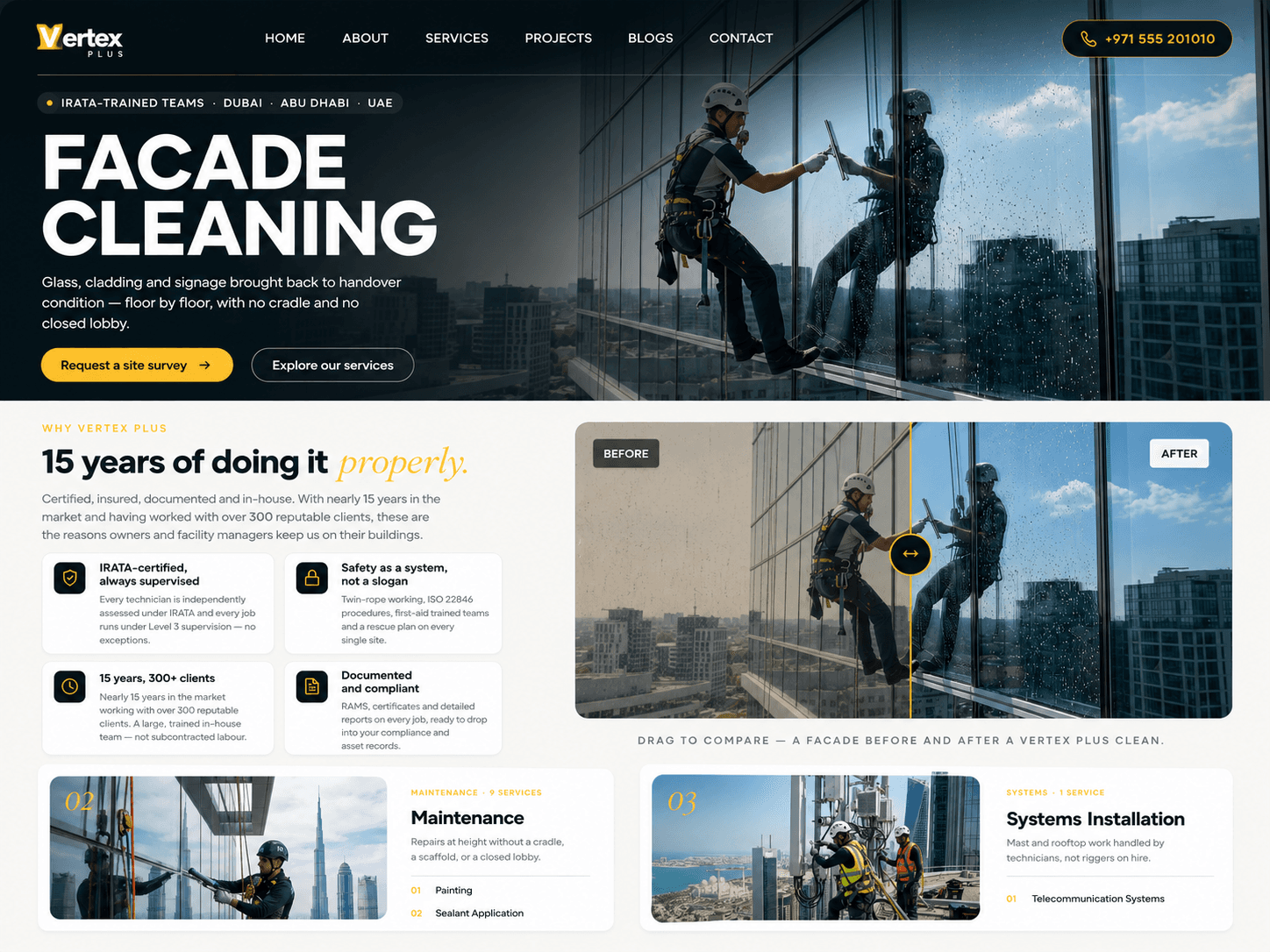 Vertex Plus ME Web Interface