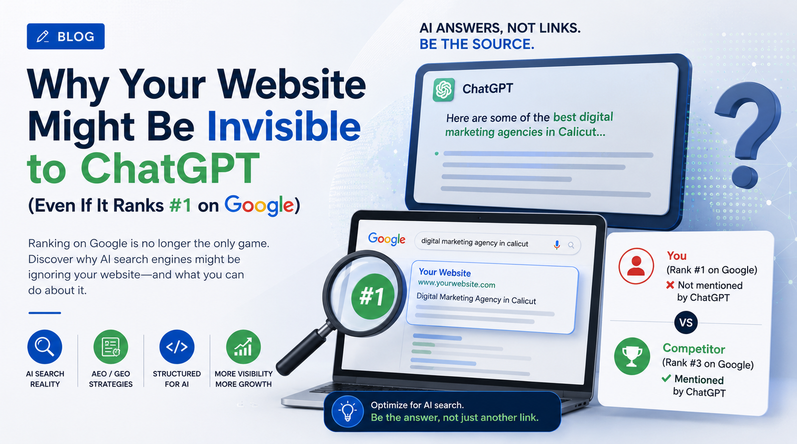 Why Your Website Might Be Invisible to ChatGPT (Even If It Ranks #1 on Google)
