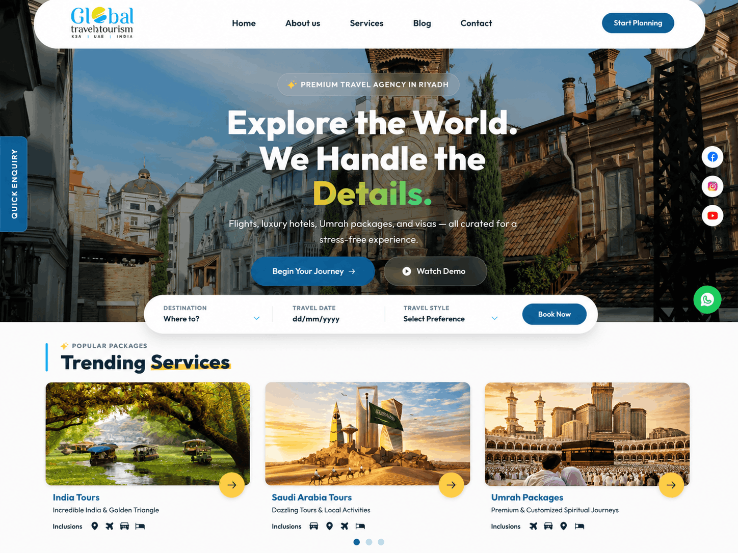 Global Travel & Tourism Interior Pages
